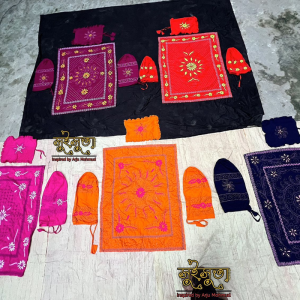 Baby Comfort Combo Nakshi Kantha Pack (হাতে তৈরি ৩ পিস সেট)