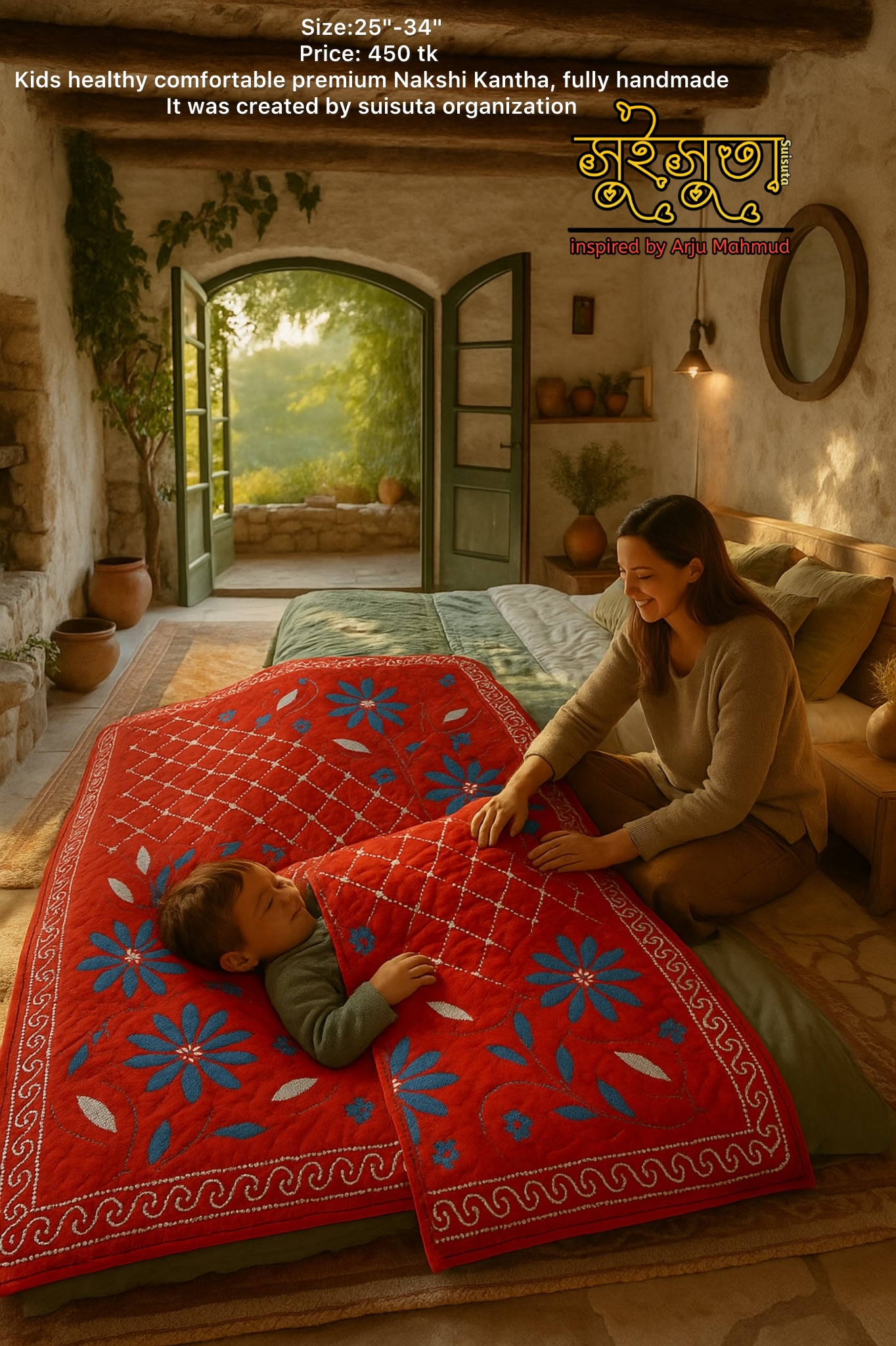 Mini Nokshi Kantha – শিশুর ছোট্ট জগতে শিল্প ও আরামের মেলবন্ধন