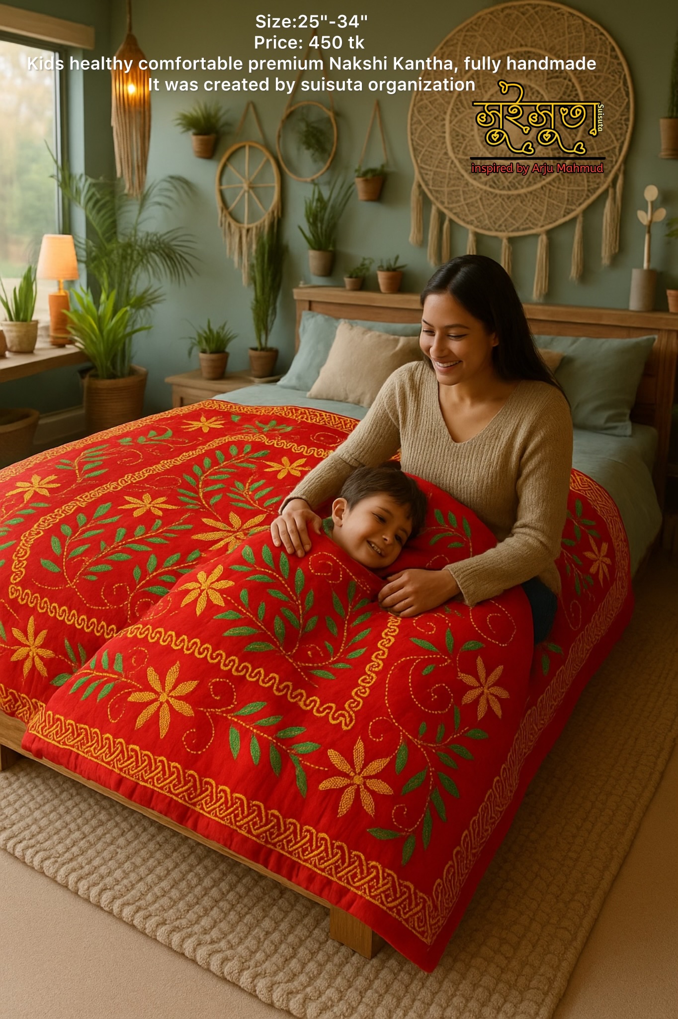 🌙 Dream Soft Baby Kantha – শিশুর ঘুমের নিখুঁত সঙ্গী