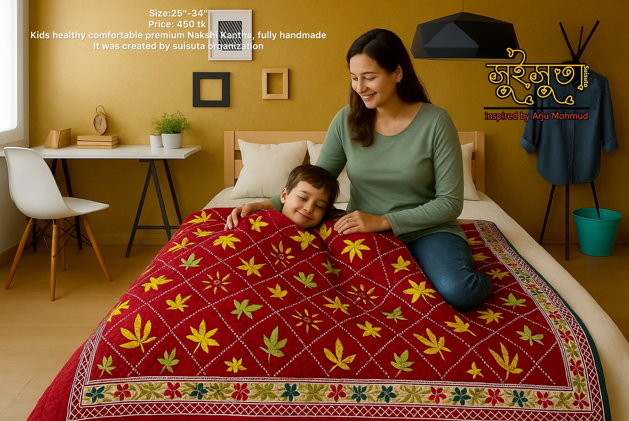 Luxury Baby Nokshi Kantha – ছোট্ট রাজকুমারের বিছানার সাজ