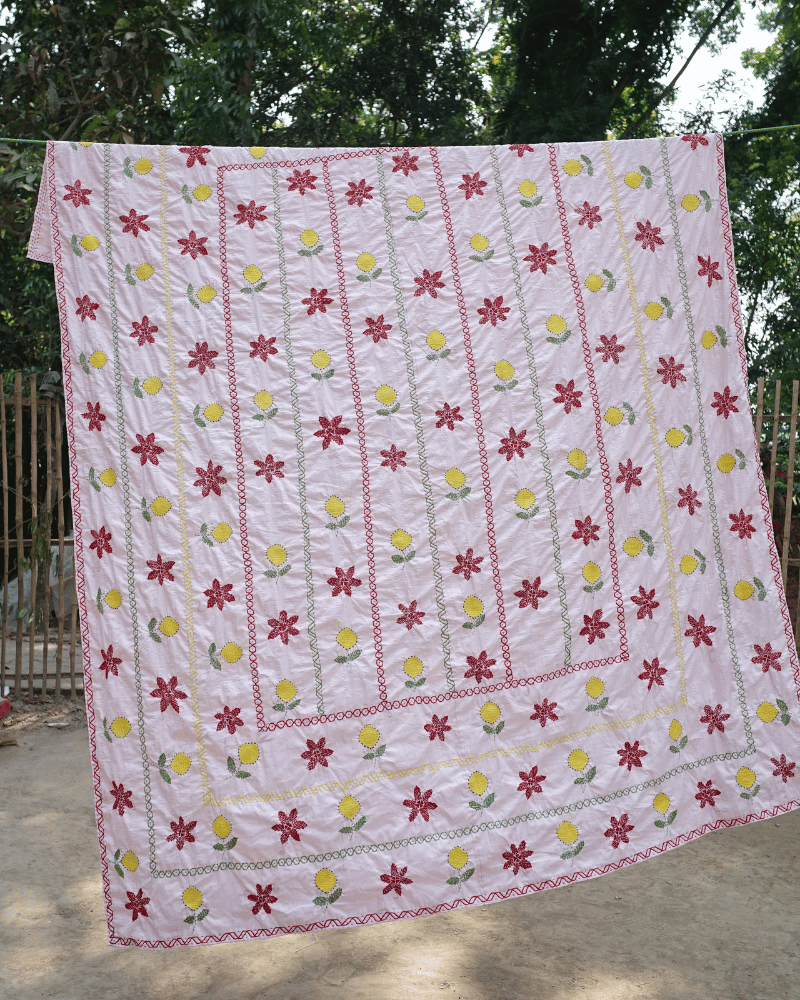SKU_AKK-27 | Handmade Floral Nokshi Kantha