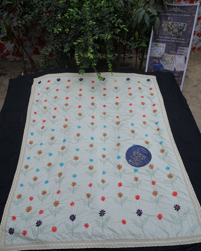 SKU_AKK-20 | হ্যান্ডমেড নকশি কাঁথা ও বেডশিট (Customizable Cotton Collection) - Image 3