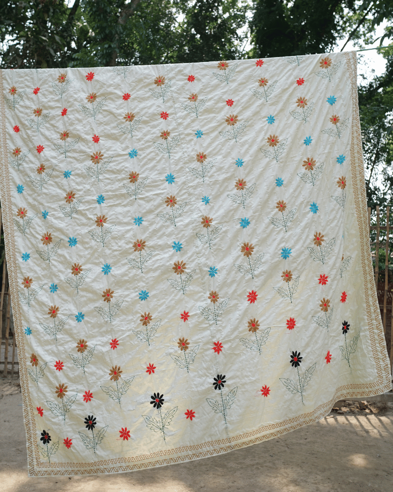 SKU_AKK-20 | হ্যান্ডমেড নকশি কাঁথা ও বেডশিট (Customizable Cotton Collection)