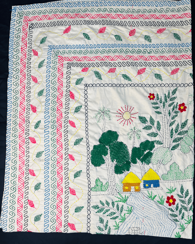 SKU_AKK-62 | Premium Floral Cotton Nokshi Kantha