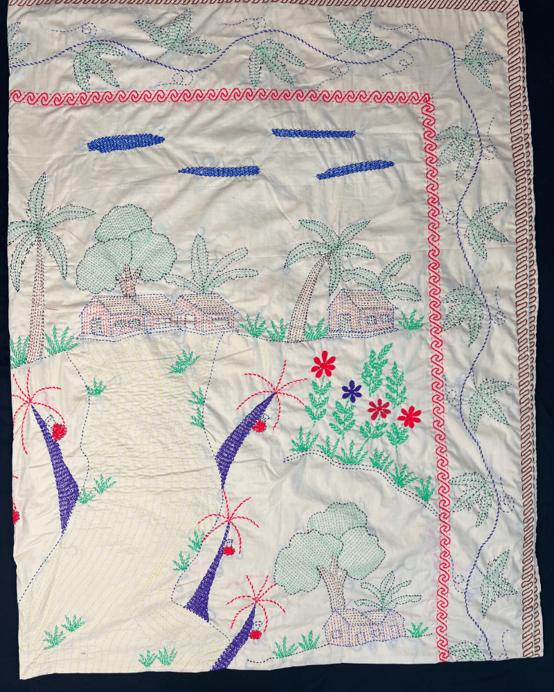 SKU_AKK-63 | Elegant Rural Artisan Kantha Quilt