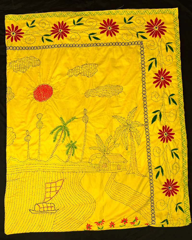 SKU_AKK-65 | Luxury Traditional Nokshi Kantha Quilt - Image 3