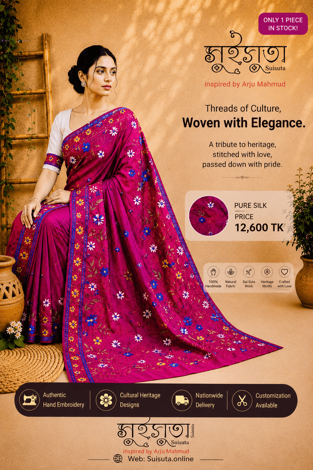 Royal Heritage Handcrafted Silk Saree