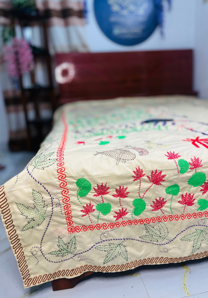 Premium Handmade Bed Cover | প্রিমিয়াম হাতে তৈরি বেড কভার - Image 3