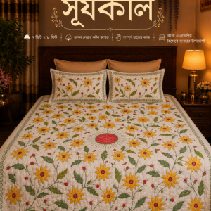 সূর্যকুসুম | Surjo Kusum Nakshi Kantha Bed Cover