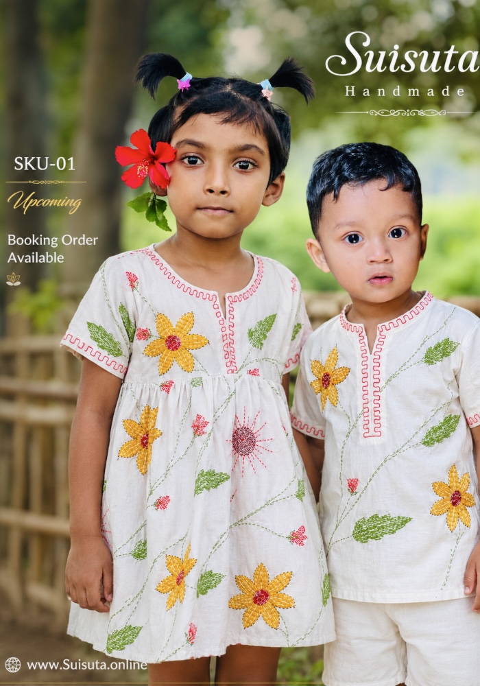 Suisuta Handmade Kids Dress – বাঙালি ঐতিহ্যের হাতে তৈরি বাচ্চাদের পোশাক - Image 12