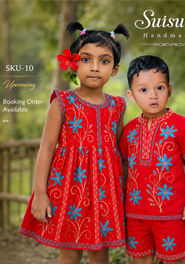 Suisuta Handmade Kids Dress – বাঙালি ঐতিহ্যের হাতে তৈরি বাচ্চাদের পোশাক - Image 11