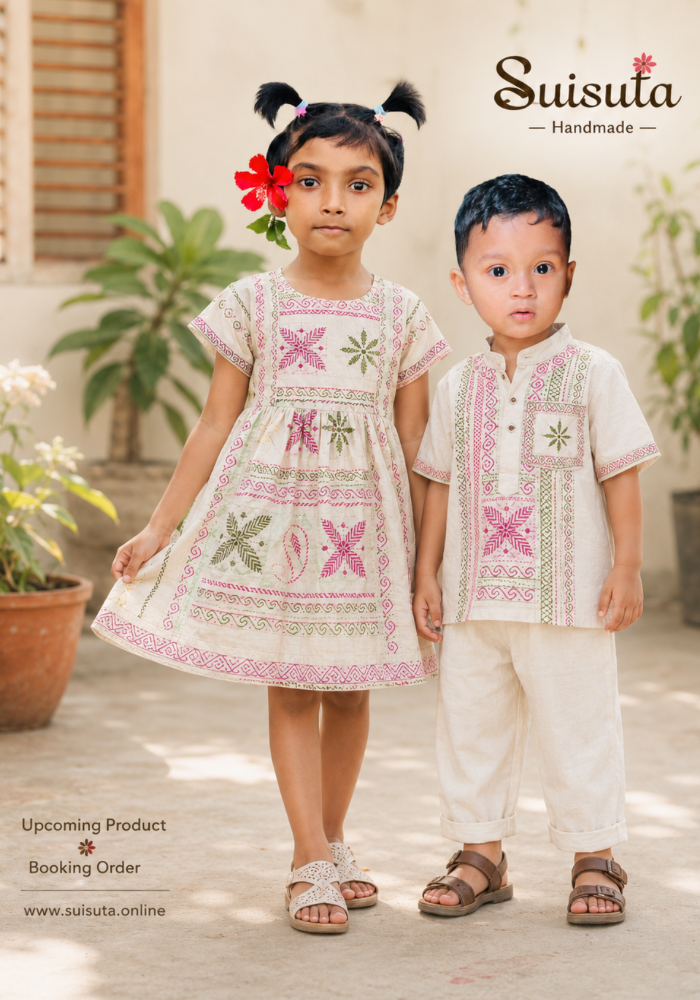 Premium Baby & Kids Outfit – স্বাস্থ্যকর কটন কাপড়ে হস্তশিল্প ডিজাইন - Image 8