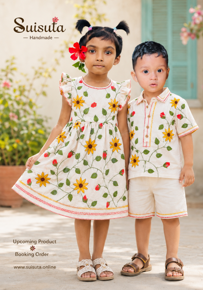 Premium Baby & Kids Outfit – স্বাস্থ্যকর কটন কাপড়ে হস্তশিল্প ডিজাইন - Image 10