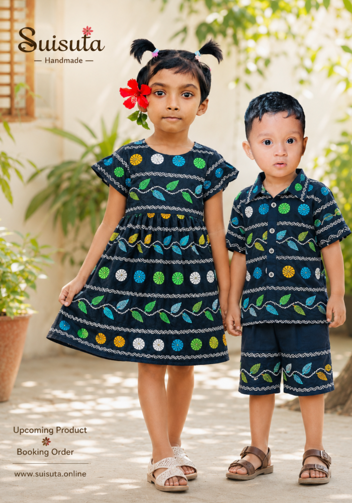 Premium Baby & Kids Outfit – স্বাস্থ্যকর কটন কাপড়ে হস্তশিল্প ডিজাইন - Image 11