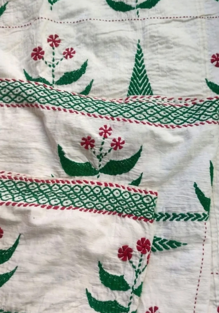 Gram Bangla Handmade Nakshi Kantha – 7×8 Feet King Size Family Kantha - Image 5